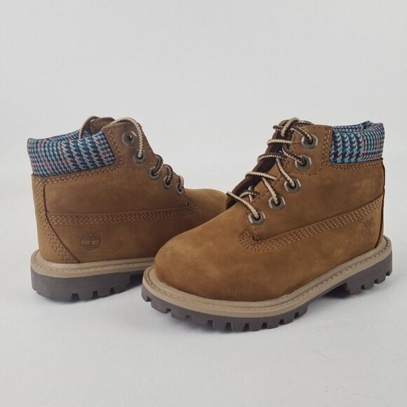 Timberland 6 IN Premium Waterproof Toddler Boots Brown Leather - Picture 6 of 12